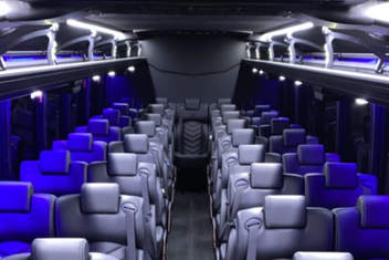Pasadena Charter Bus Interior