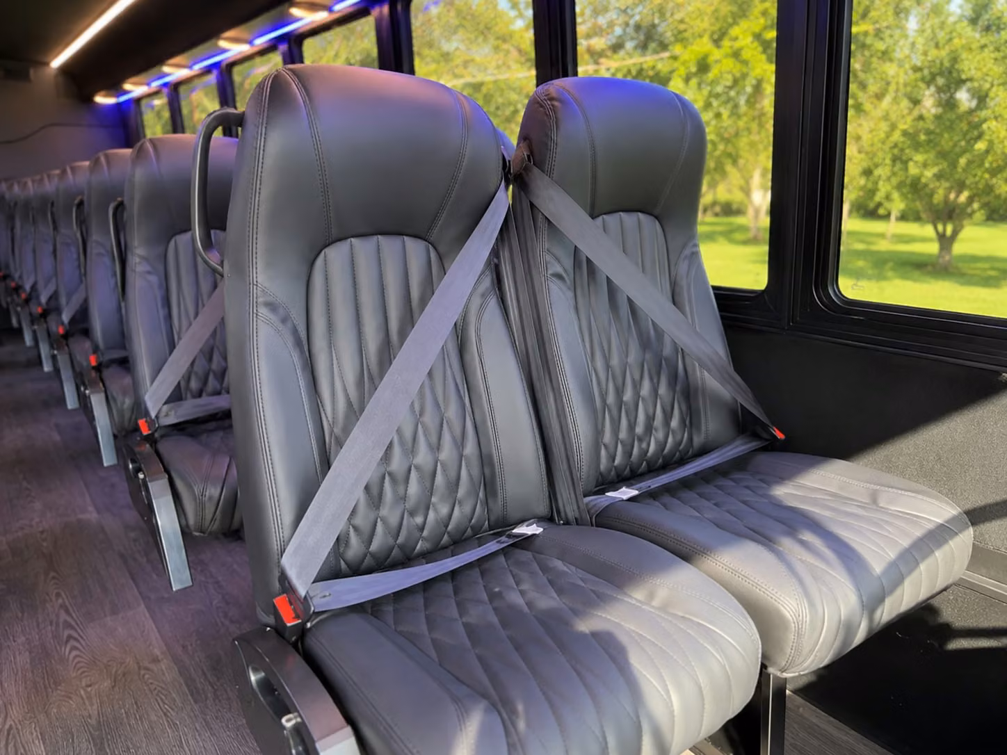 15 passenger minibus inside