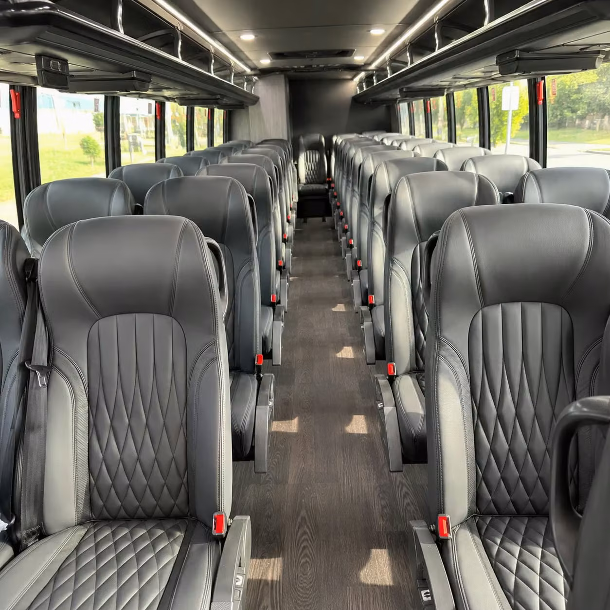 28 passenger minibus interior