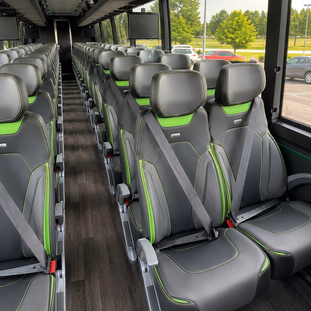 pasadena charter bus rental inside