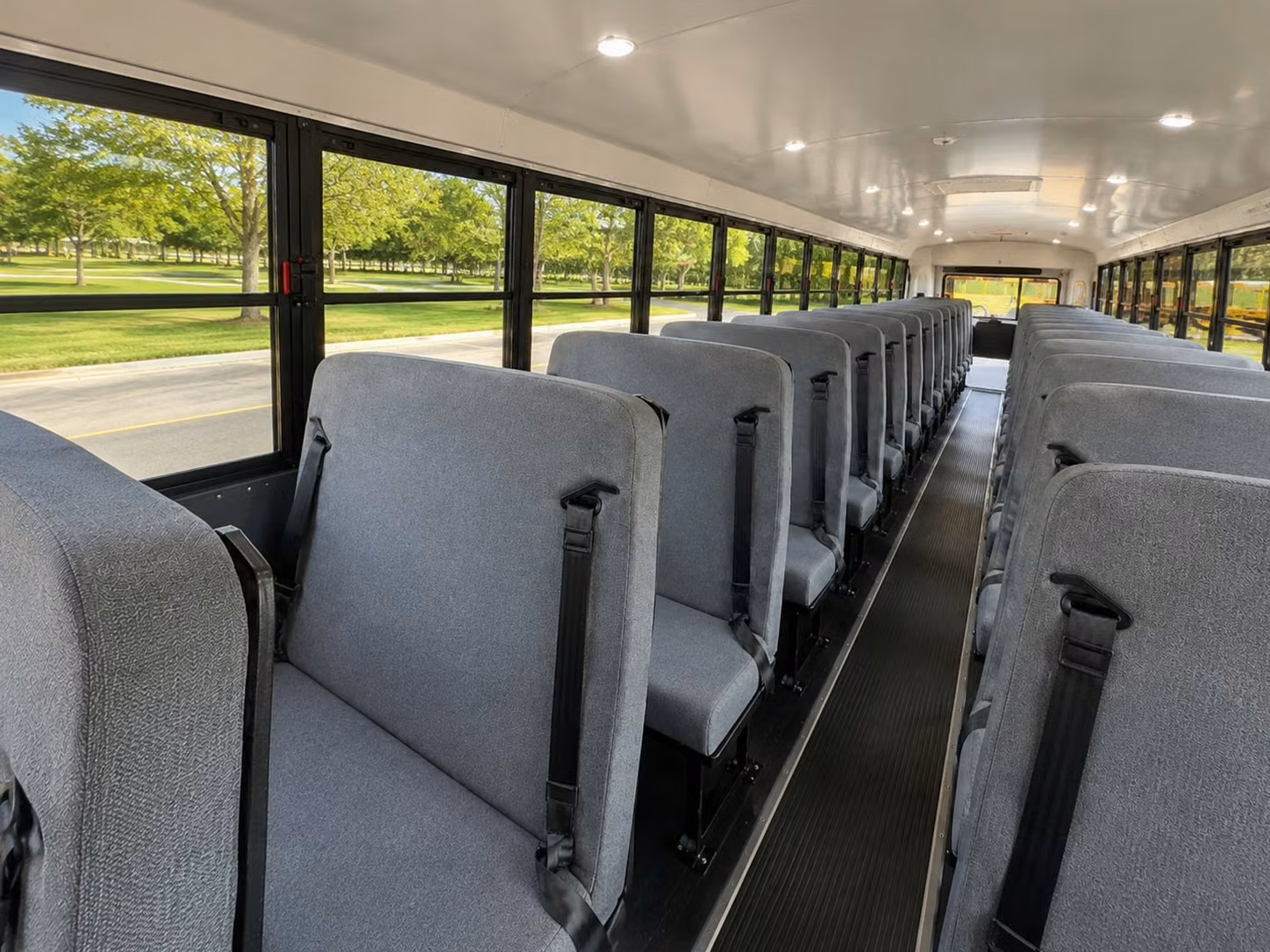 school bus inside