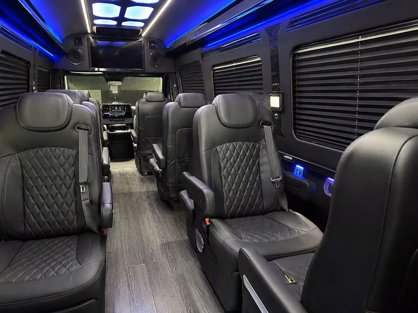 sprinter van with driver inside